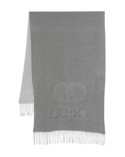 Sciarpa Con Frange di Liu Jo in Gray