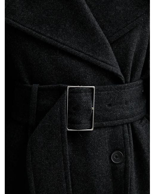 IRO Black Mealia Belted Coat