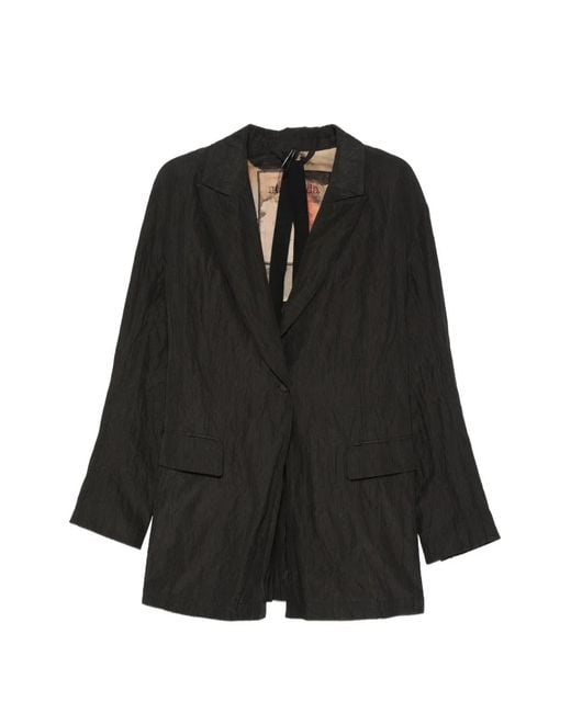 Masnada Black Blazer À Détail Style Corset
