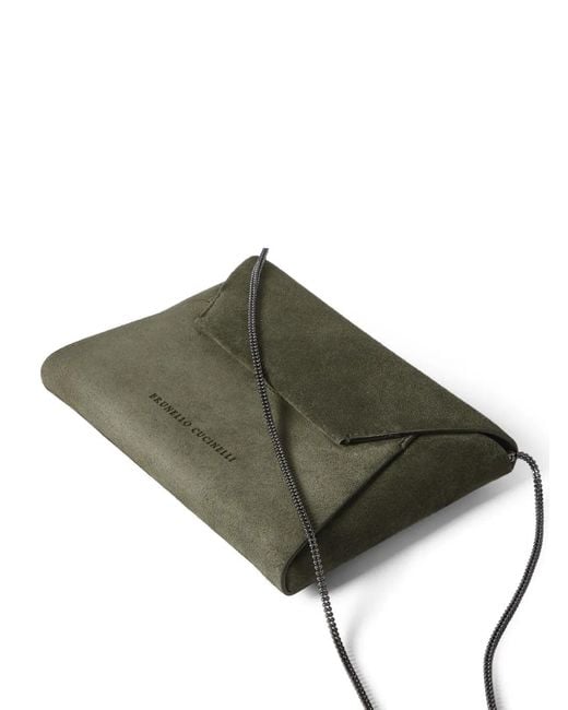 Brunello Cucinelli Green Duo Pochette
