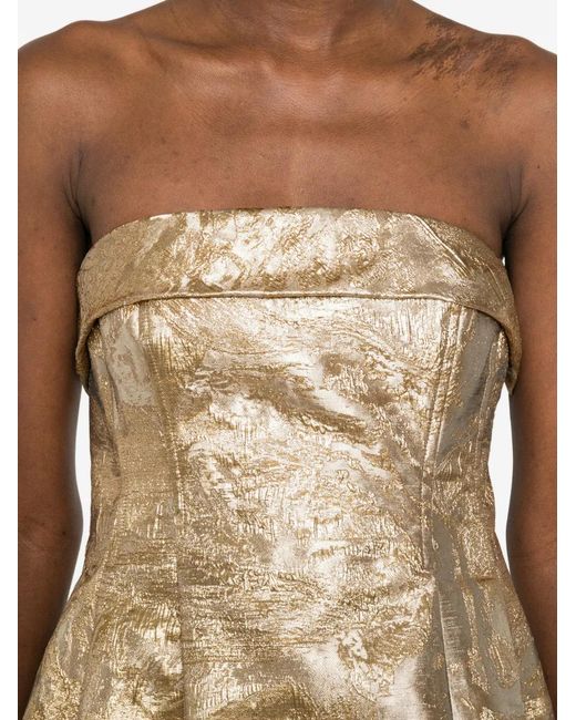 Jonathan Simkhai Natural Strapless Mini Dress