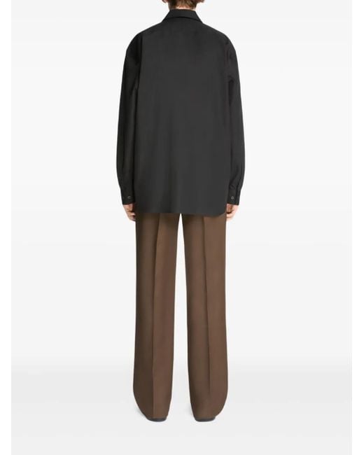 Dries Van Noten Black Zip-Up Shirt for men