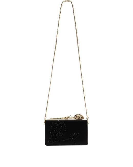 Erdem White Bloom Minaudière Clutch Bag