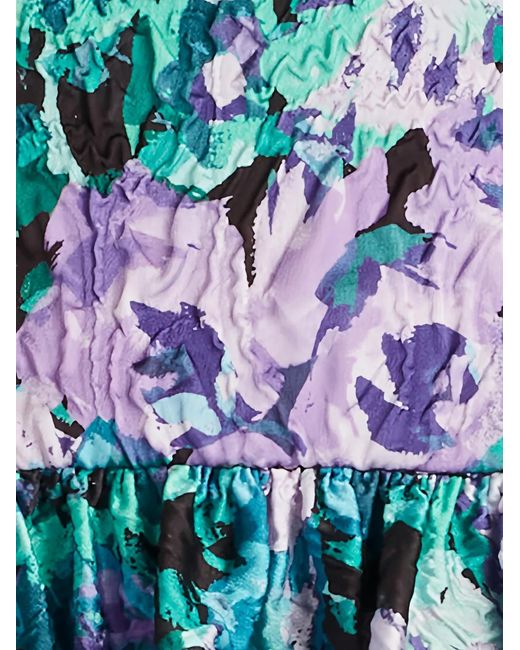 Tadashi Shoji Blue Harlym Floral Mini Dress