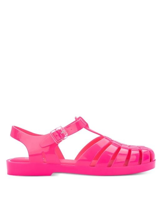 Melissa Pink Strappy Open-Toe Sandals