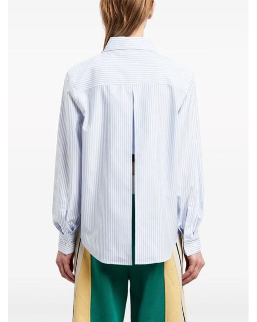 Palm Angels White Light Cotton Shirt