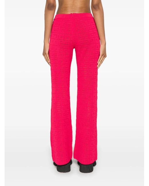 Givenchy オープンニット パンツ Red