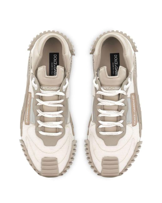 Dolce & Gabbana White Ns1 Panelled Sneakers for men