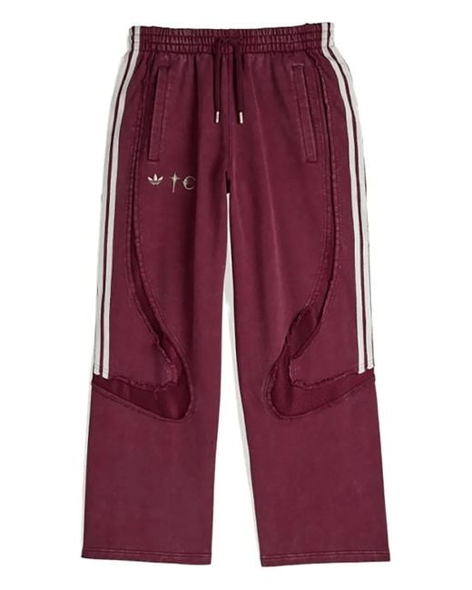 Adidas Purple X Thug Club Teamgeist Stripe Track Pants for men