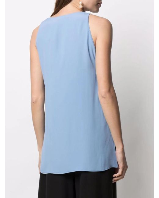 Blanca Vita Blue V-Neck Vest Top