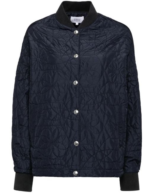 Maison Kitsuné Blue Quilted Blouson
