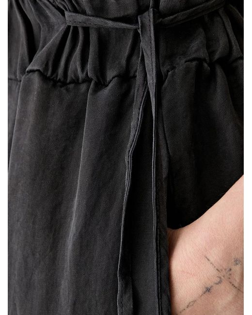 ViCOLO Black Elasticated Drawstring-Waist Trousers