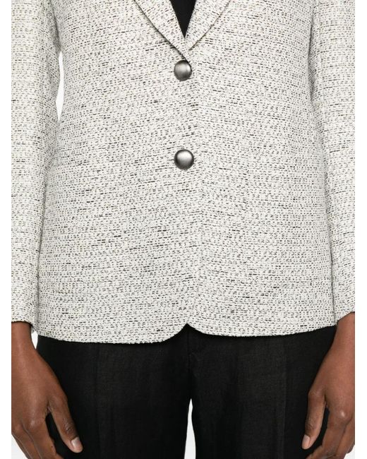 L.b.m. 1911 White Single-Breasted Blazer