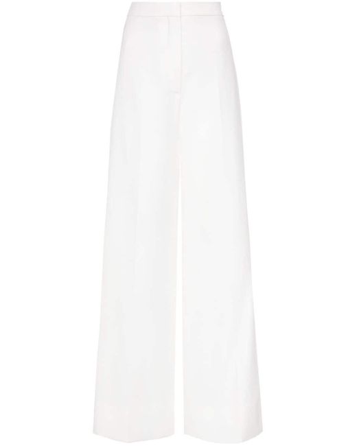 Pantalon palazzo à bandes contrastantes Stella McCartney en coloris White