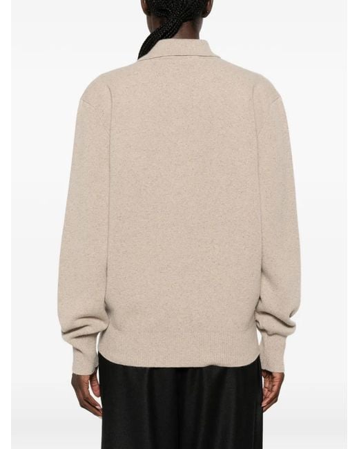 Rohe Natural Button-Fastening Polo-Collar Sweater