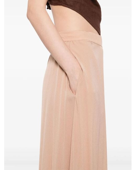 Elie Saab Natural Palazzohose aus Seide