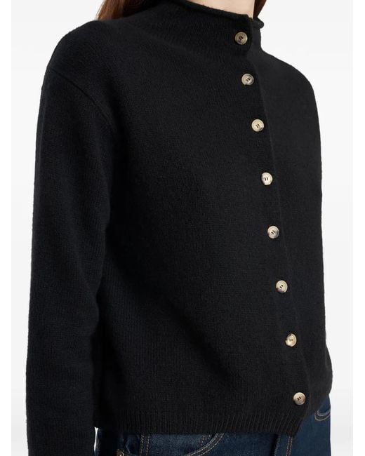 Khaite Blue Cardigan Annora En Marine De Minuit