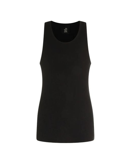 Thom Krom Black Round-Neck Vest for men