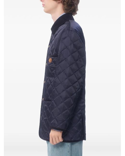 Valentino Garavani Blue Vlogo-Patch Jacket for men