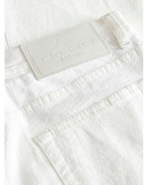 Etro Straight Jeans in het White voor heren