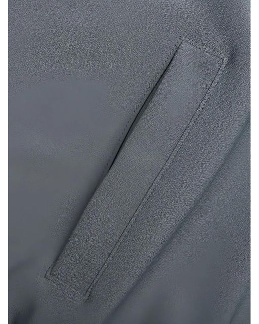 Rhude Gray Brentwood Logo-Embroidered Bomber Jacket for men