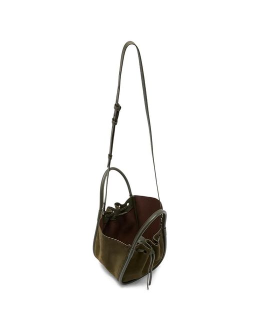 Proenza Schouler Green Small Drawstring-Fastening Tote Bag