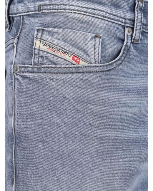 DIESEL Blue Logo Patch Denim Jeans for men