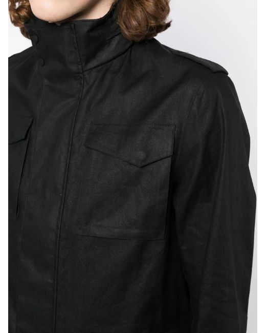 DOWNHACK Herno de hombre de color Black