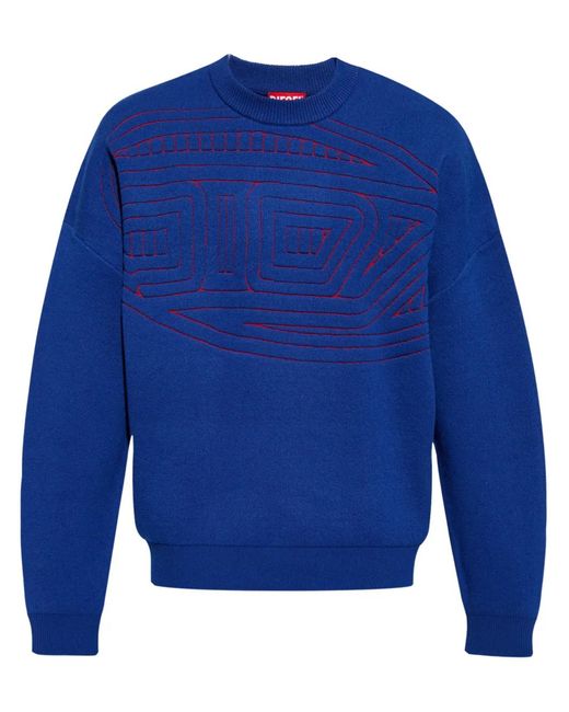 DIESEL Blue K-Ratio Jumper for men