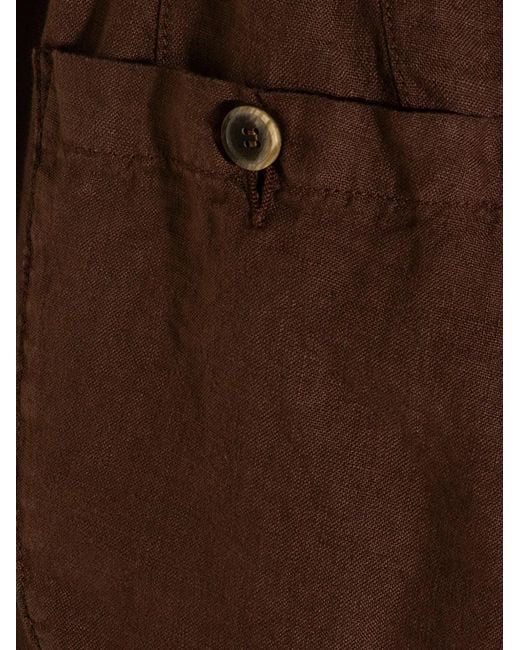 Altea Brown Drawstring Trousers for men