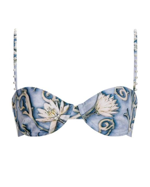 Agua Bendita Blue Magdalena Bikini Top