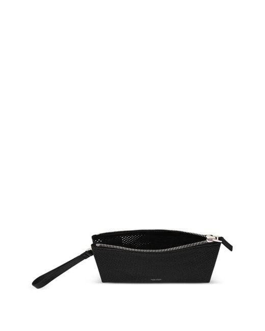 Tom Ford Black Perforated Clutch Bag for men