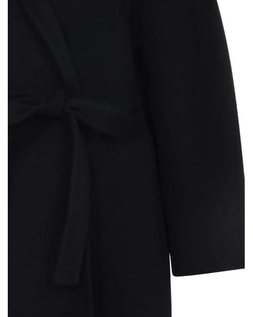 Alberta Ferretti Black Mantel mit Gürtel