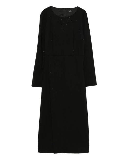 Marella Black Diction Rhinestone-Embellished Dress