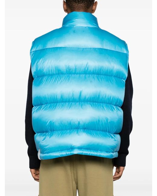 Jil Sander Blue Quilted Vest - Men's - Polyamide/feather Down/polyester for men