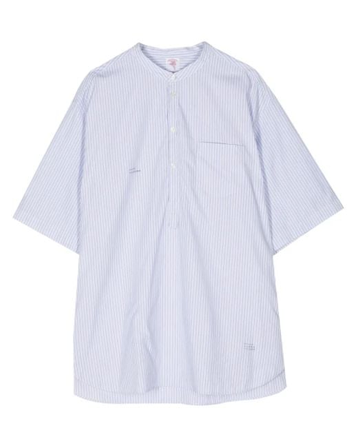 Undercover White Striped Cotton Shirt for men