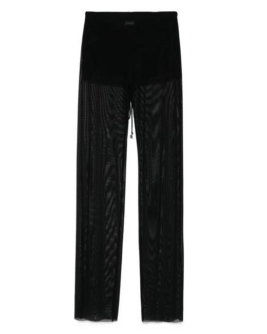 Fisico Black Mesh Trousers