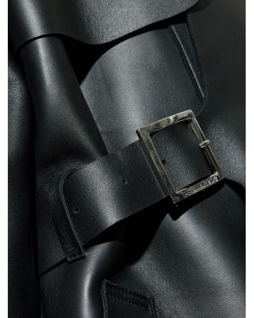 Gabardina con cinturón DSquared² de hombre de color Black