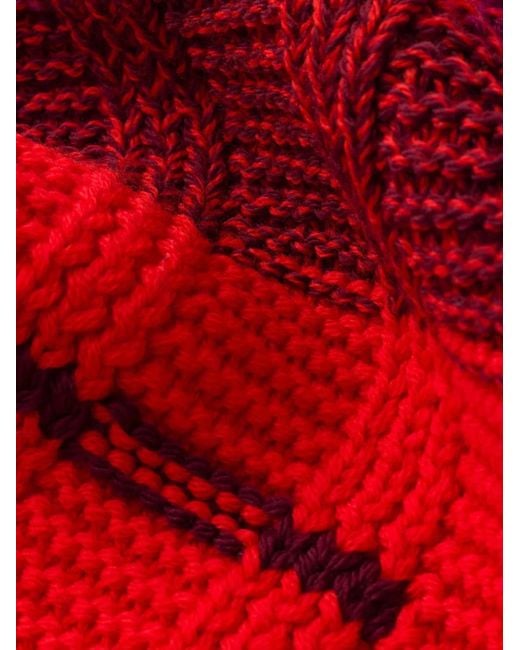 Prada Red Wool Scarf