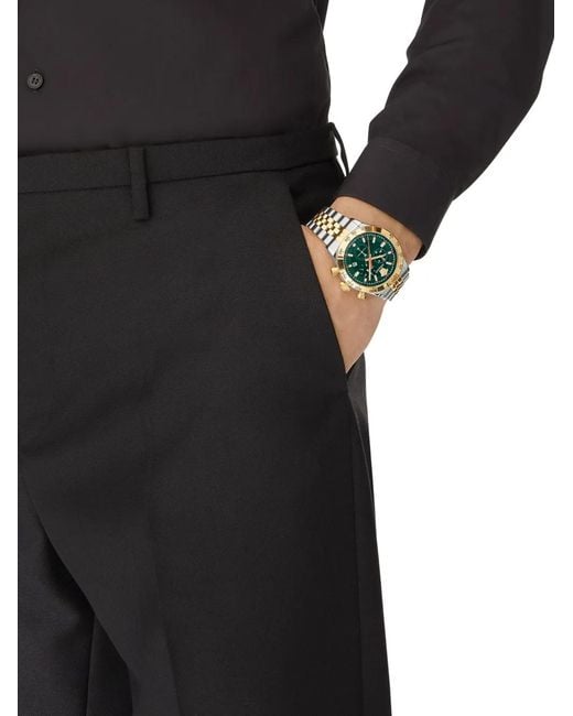 Versace Green Greca Dome Chrono 43Mm for men