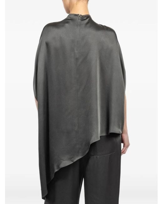 LAPOINTE Gray Asymmetric Tunic Top