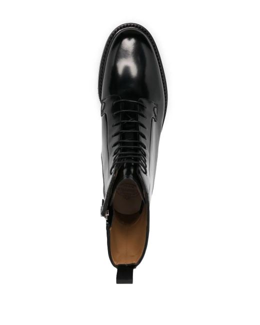 Church's Black Alexandra Lace-Up Derby Boots