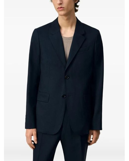 AMI Blazer Met Enkele Rij Knopen in het Blue voor heren