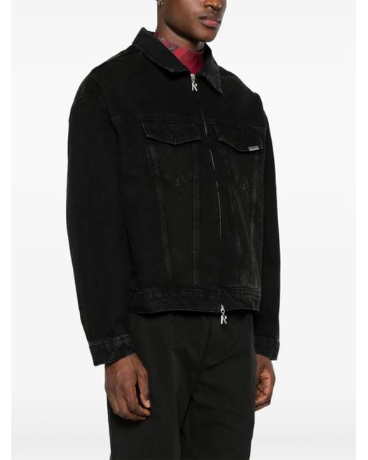 Represent Black R4 Denim Jacket for men
