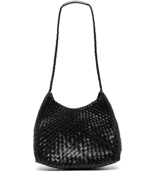 Dragon Diffusion Black Santa Rosa Leather Shoulder Bag