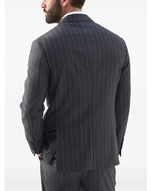 Brunello Cucinelli Wollen Blazer in het Blue voor heren