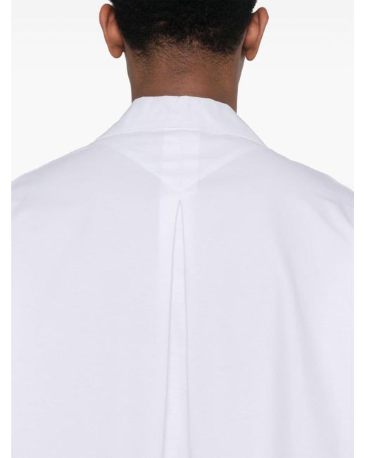KENZO White Logo Embroidery Shirt for men