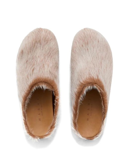 Marni White Fussbett Mules