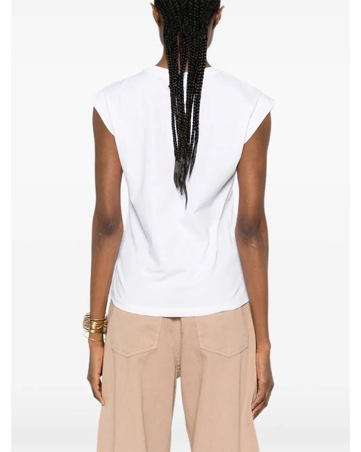 Twinset White Cotton T-Shirt