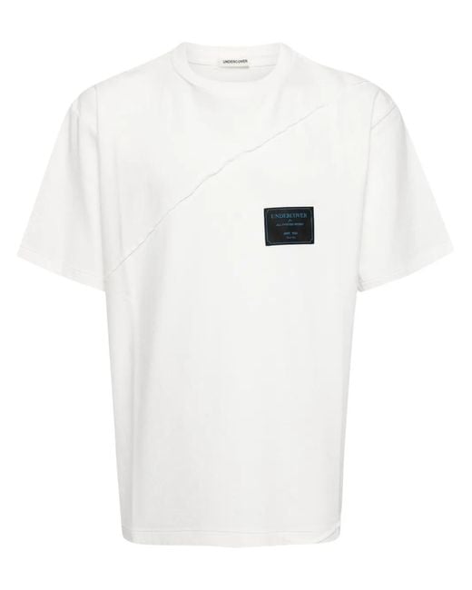 Undercover White Logo-Appliqué Cotton T-Shirt for men